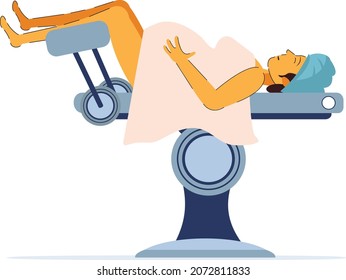 Dorsal Lithotomy position for delivery