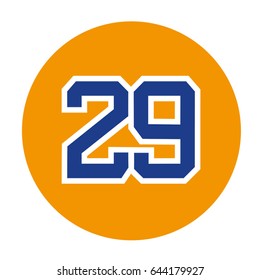dorsal number 29