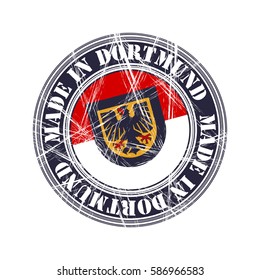 Dortmund city vector grunge rubber stamp