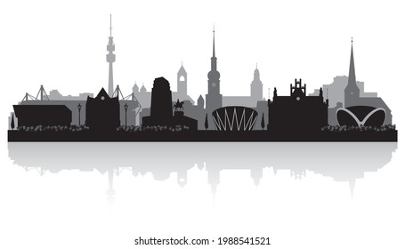 Dortmund Germany  city skyline vector silhouette illustration