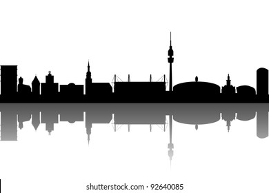 Dortmund silhouette abstract