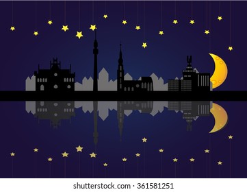 dortmund skyline night