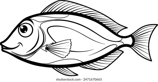 Dory Fish Vektorillustration eps 10