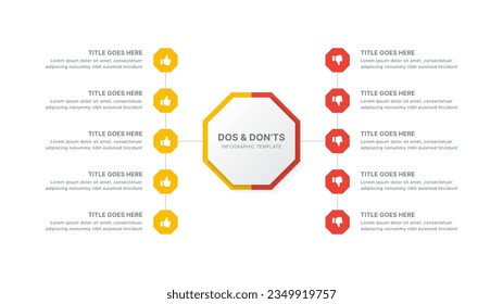 Dos and Don’ts Comparison Infographic Design Template