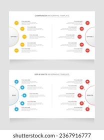 Dos and Don’ts Comparison Infographic Design Template