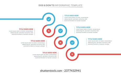 Dos and Don’ts Comparison Infographic Design Template