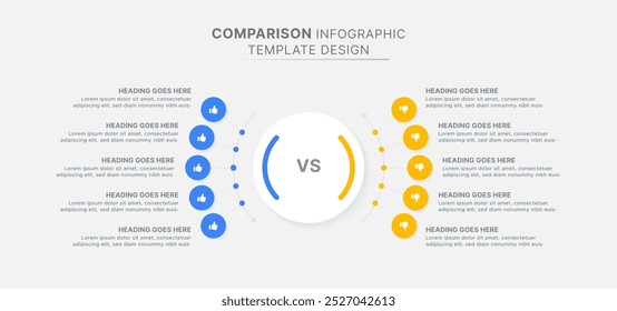 Dos and Don’ts Comparison Infographic Design Template