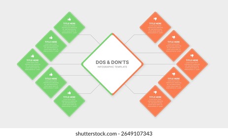 Dos and Don’ts Comparison Infographic Design Template