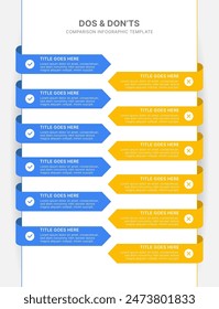 Dos and Don’ts Comparison Modern Infographic Design Template