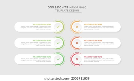 Dos and Don’ts Comparison Modern Infographic Design Template