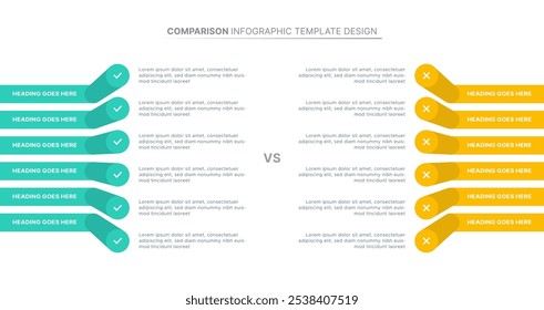 Dos and Don’ts Comparison Modern Infographic Design Template