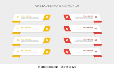 Dos and Don’ts Comparison Modern Infographic Design Template