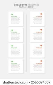 Dos and Don’ts Comparison Modern Infographic Design Template