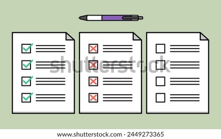 Dos dont and blank advice notice paper icon pros and cons checklist