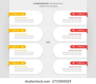 Dos and Don'ts Comparison Infographic Template Design
