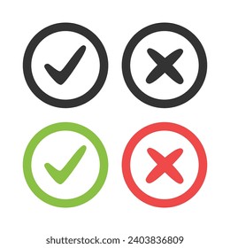 Do's and Don'ts icon isolated vector illustration on white background.