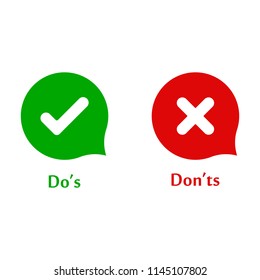 do's don'ts icons