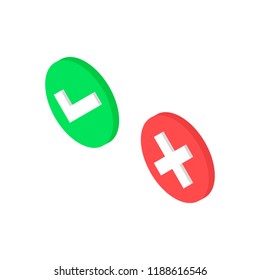 Dos and Don`ts icons. vector illustration