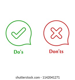 Do's and don'ts signs