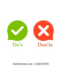 Do's don'ts signs