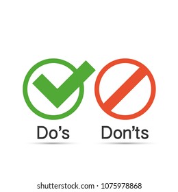 Do S Don'ts Images, Stock Photos & Vectors | Shutterstock