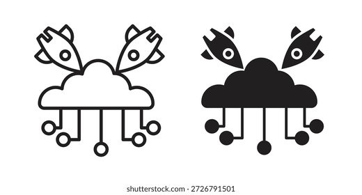 DOS-Symbolsatz. Paket mit minimalem Logo-Webelement.