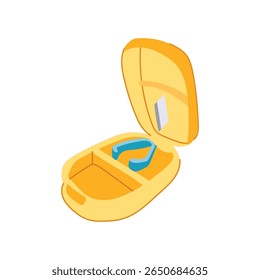 dosagem pill cutter cartoon. quartos de metades, compacto ajustável, portátil durável dosagem pill cutter sinal. símbolo isolado vetor ilustração