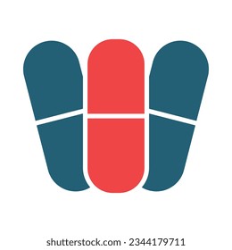 Dose Glyph Two Color Icon For Personal And Commercial Use.
