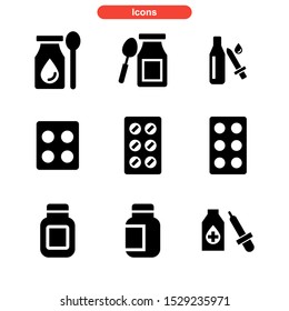 dose icon isolated sign symbol vector illustration - Collection of high quality black style vector icons
