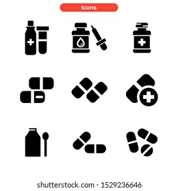 dose icon isolated sign symbol vector illustration - Collection of high quality black style vector icons
