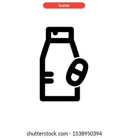 dose icon isolated sign symbol vector illustration - high quality black style vector icons

