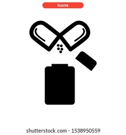 dose icon isolated sign symbol vector illustration - high quality black style vector icons
