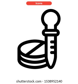 dose icon isolated sign symbol vector illustration - high quality black style vector icons
