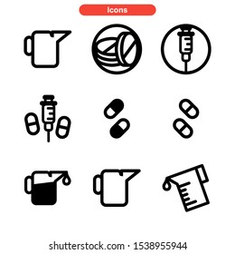 dose icon isolated sign symbol vector illustration - Collection of high quality black style vector icons
