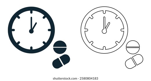 dose icon vector, medical apps, pharmacies, prescriptions, healthcare, hospitals, and pharmaceutical products pictogram symbol ui and ux design, glyphs and stroke line