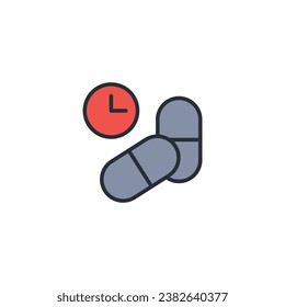 icono de dosis. vector.Curso editable.Signo de estilo lineal para uso de diseño web,logotipo.Ilustración de símbolo.