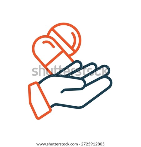 dose icons outline and Flat Style,transparent background