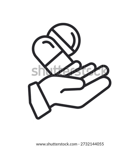 dose icons outline and Flat Style,transparent background