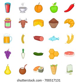 Dose icons set. Cartoon set of 25 dose vector icons for web isolated on white background