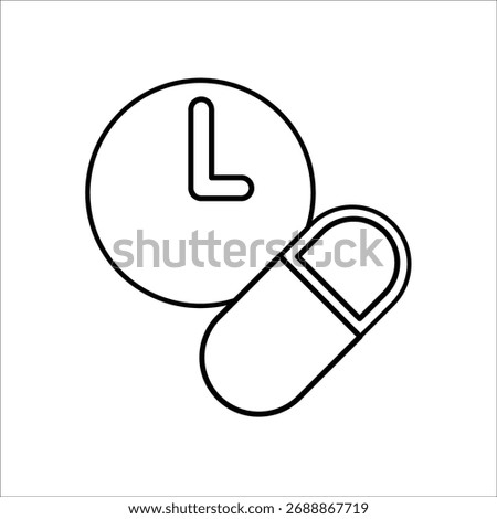 dose icons. simple line vector