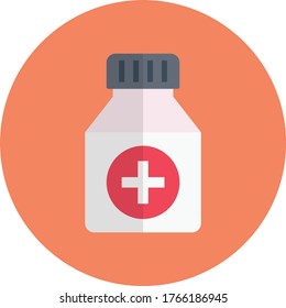 dose vector flat color icon