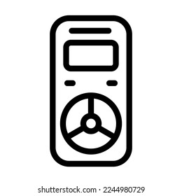Dosimeter Vector Line Icon Design