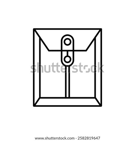 Dossier Icon Flat isolated outline sign