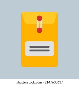 Dossier-Symbol im flachen Stil, Verwendung für Website-Mobile-App-Präsentation