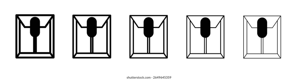 Ícone do Dossier. descrição ilustração simples isolada
