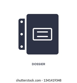 dossier isolated icon. Simple element illustration from delivery and logistic concept. dossier editable logo symbol design on white background. Can be use for web and mobile.