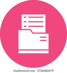 Dossier Vector Icon Design Illustration