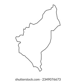 Dosso region map, administrative division of the country of Niger. Vector illustration.