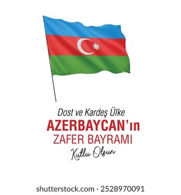 Tradução: Feliz 8 de novembro Dia da Vitória para o nosso país amigo e fraterno Azerbaijão