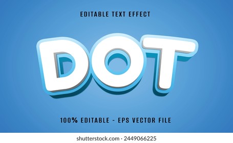 dot 3d text effect design